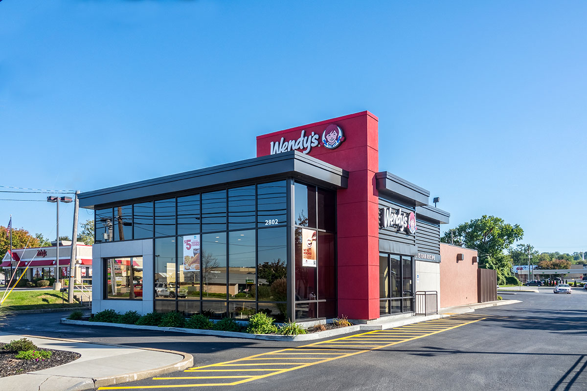 Wendy's fast food restaurant. 