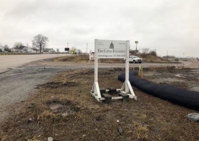 First Capital Engineering sign at Sheetz site in Conewago Twp. (Feb 2020)