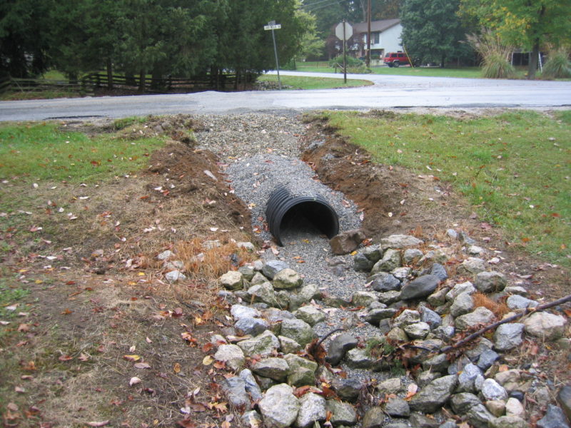 Sewer drain run off at Lake Meade Drive -Adams County, PA